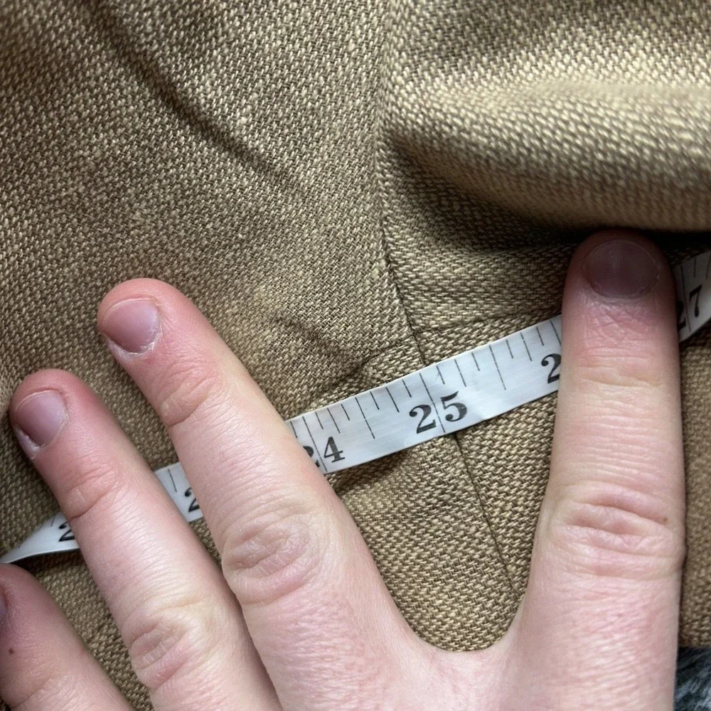 Polo Ralph Lauren Mens Size 40X30 (40X25) Beige Linen Blend Trouser Pants